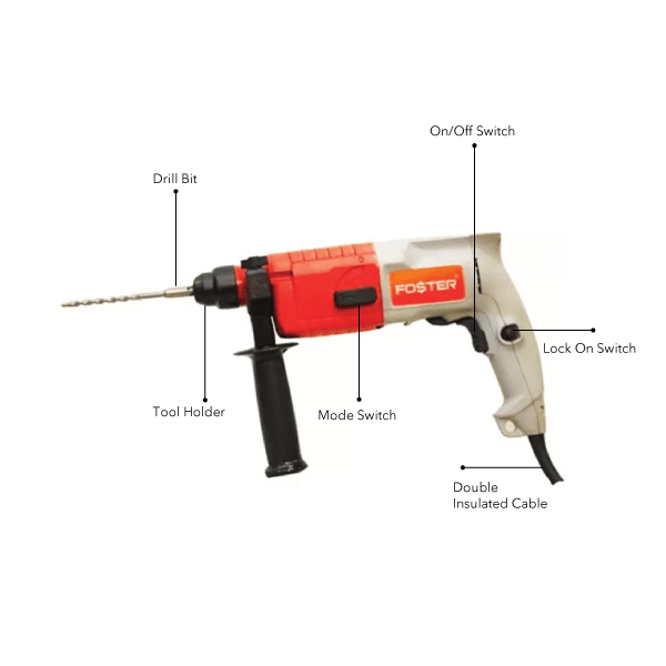 Foster rotary clearance hammer drill machine